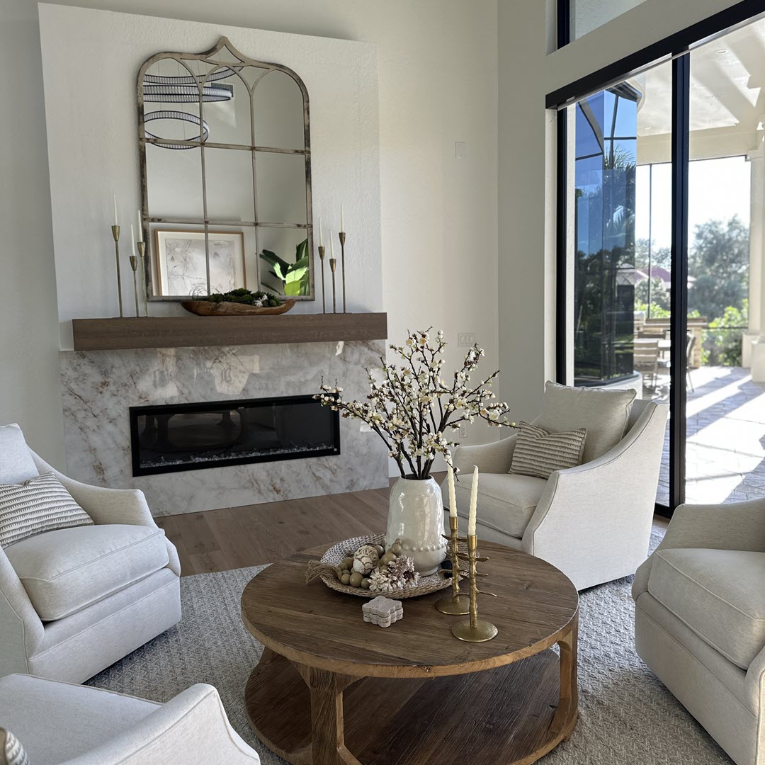 New Wave Cabinetry Fireplace Cuarzo Reno