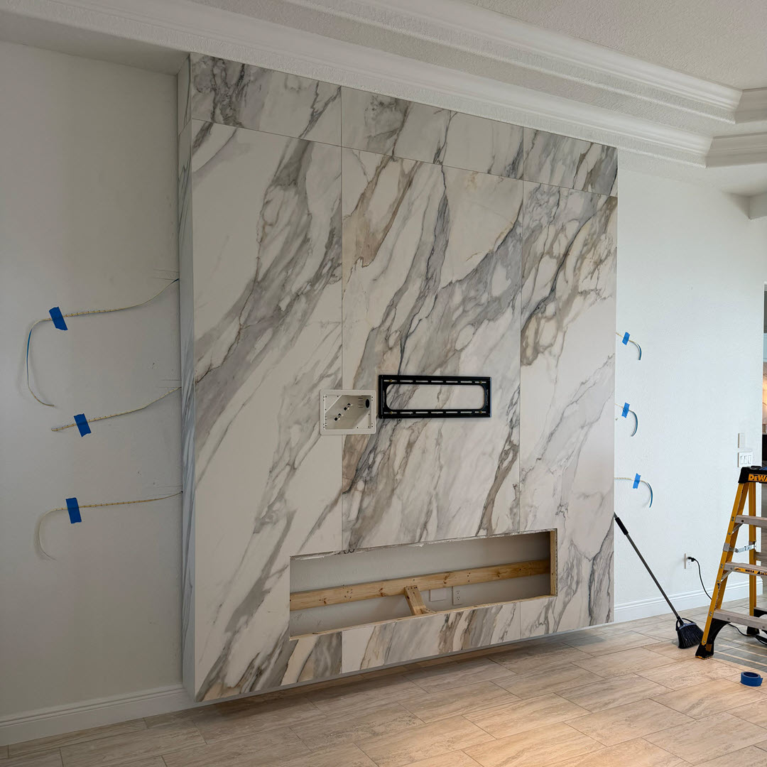 Fireplace-TV-in process